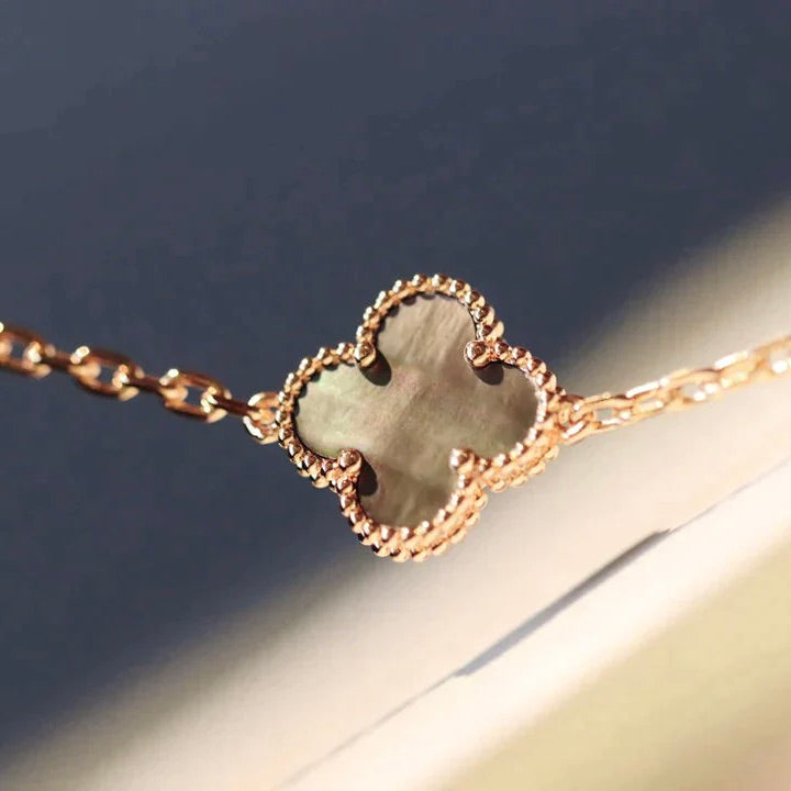 [Rose Jewelrys]CLOVER 20 MOTIFS LASER DIAMOND NECKLACE