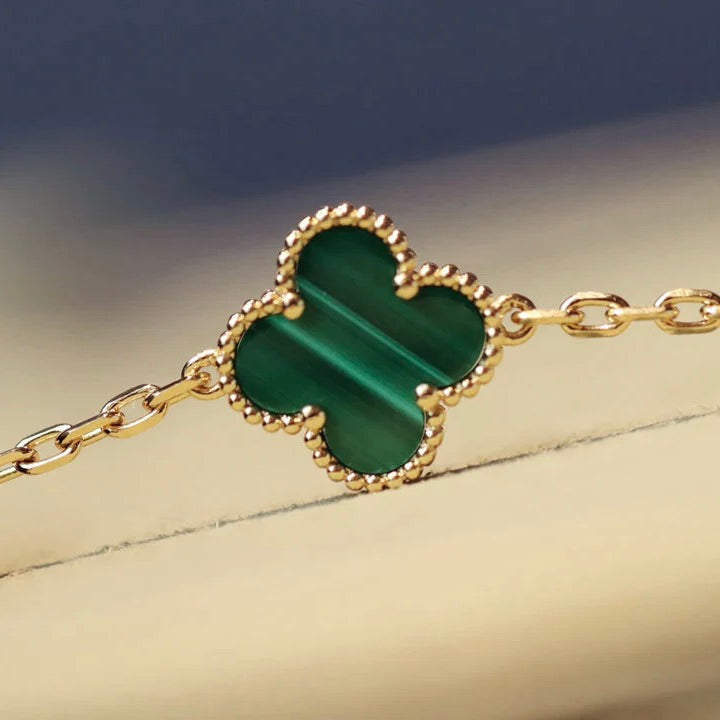[Rose Jewelrys]CLOVER 20 MOTIFS MALACHITE GOLD