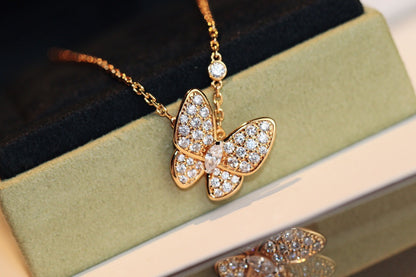 []BUTTERFLY DIAMOND NECKLACE