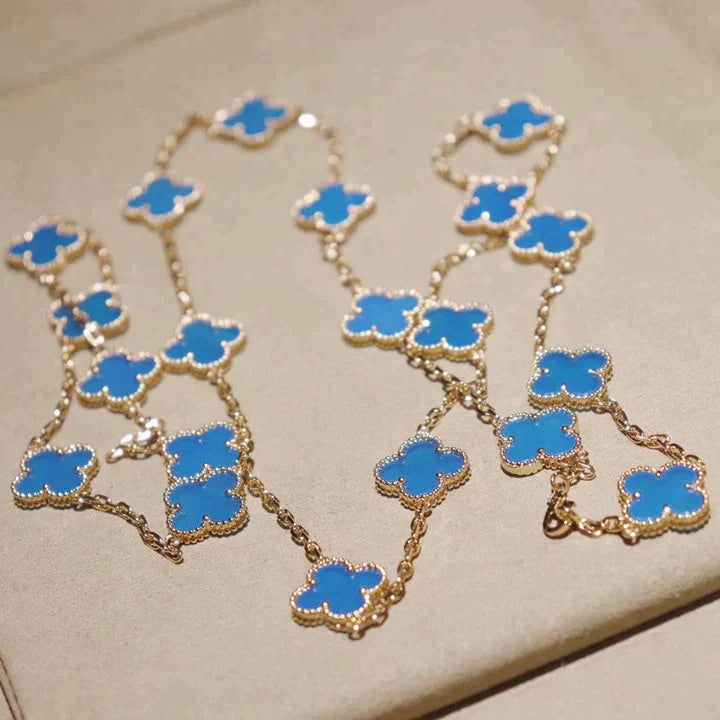 [Rose Jewelrys]CLOVER 20 MOTIFS TURQUOISE GOLD