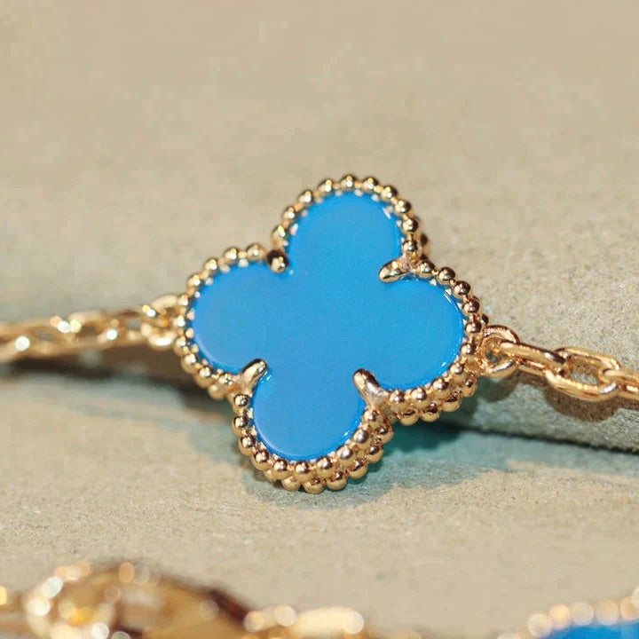 [Rose Jewelrys]CLOVER 20 MOTIFS TURQUOISE GOLD