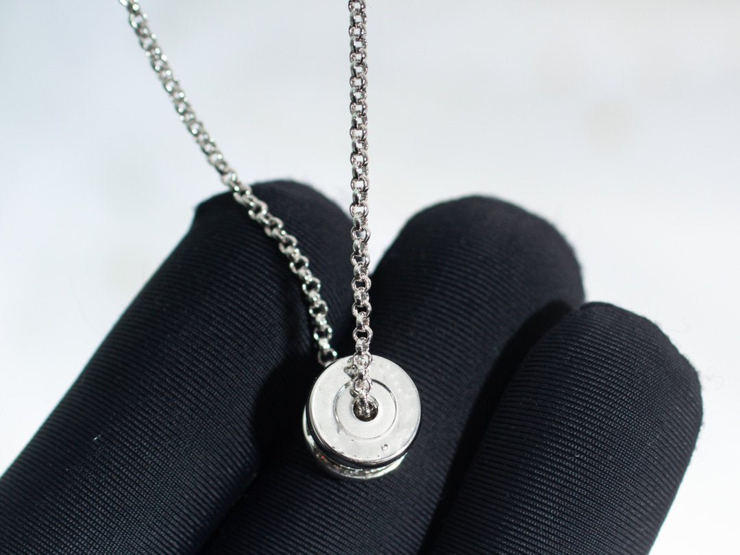 []ZERO 1 SILVER DIAMOND NECKLACE