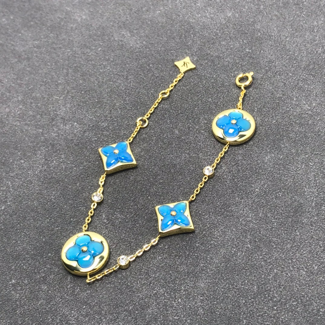 [Rose Jewelrys]STAR AND SUN TURQUOISE 4 MOTIFS 3 DIAMONDS