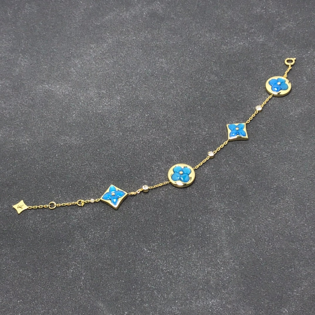 [Rose Jewelrys]STAR AND SUN TURQUOISE 4 MOTIFS 3 DIAMONDS