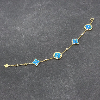 [Rose Jewelrys]STAR AND SUN TURQUOISE 4 MOTIFS 3 DIAMONDS