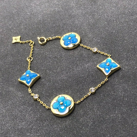 [Rose Jewelrys]STAR AND SUN TURQUOISE 4 MOTIFS 3 DIAMONDS