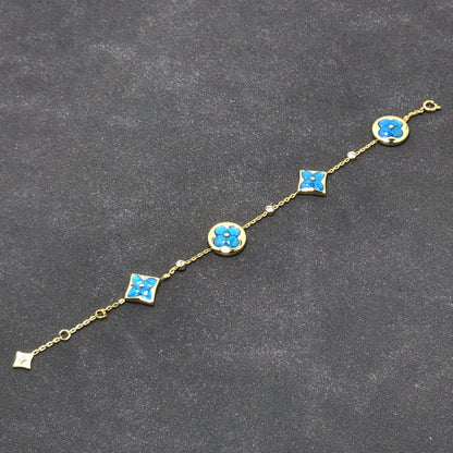 [Rose Jewelrys]STAR AND SUN TURQUOISE 4 MOTIFS 3 DIAMONDS