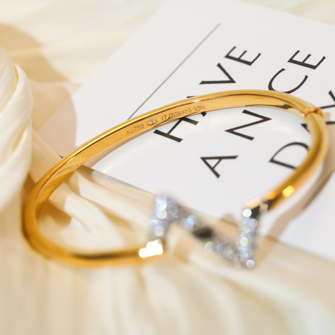 [Rose Jewelrys]VOLTE UPSITE DOWN GOLD DIAMOND BRACELET