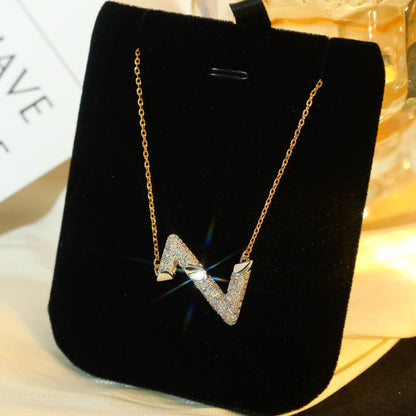 [Rose Jewelrys]VOLT SILVER DIAMOND PEDANT NECKLACE