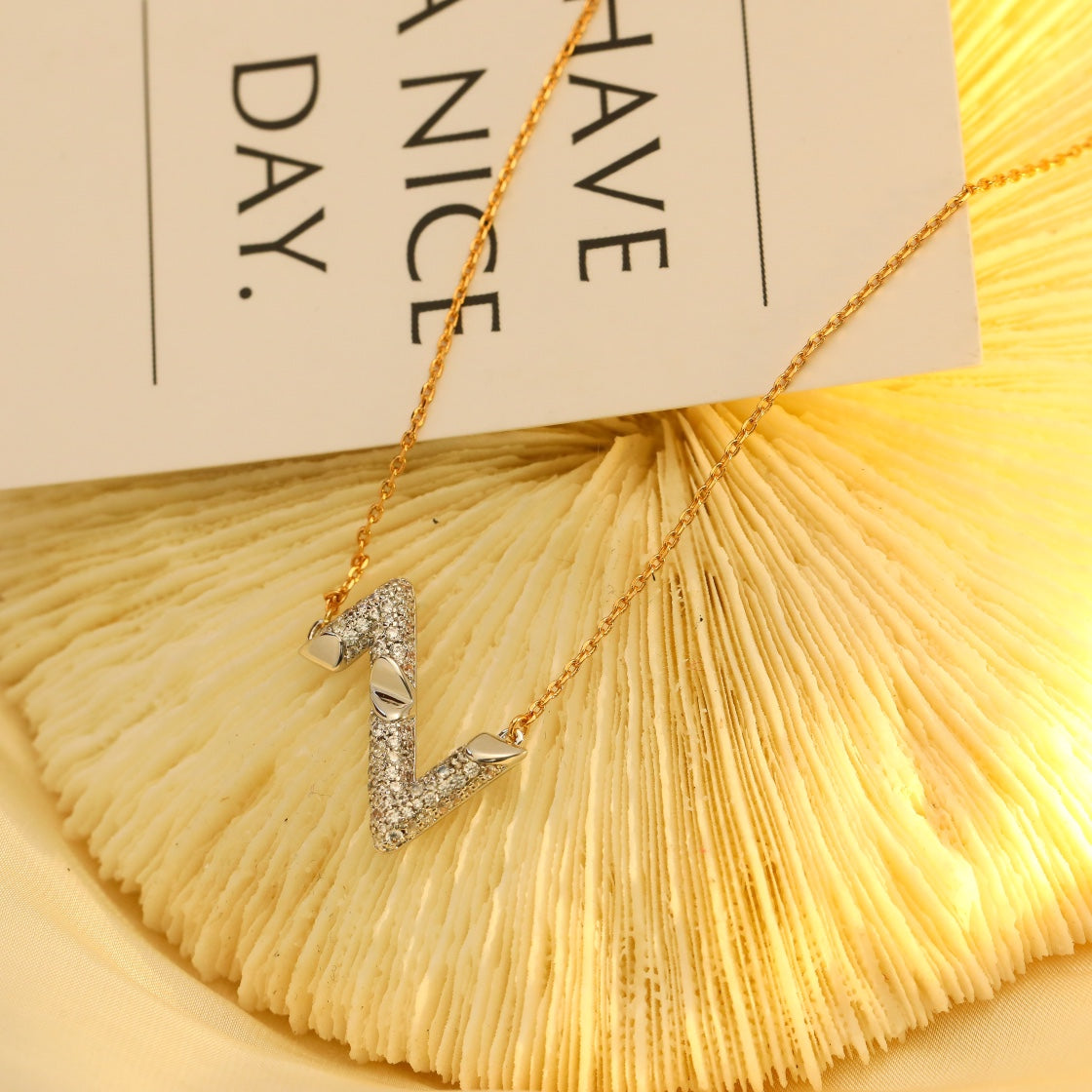 [Rose Jewelrys]VOLT SILVER DIAMOND PEDANT NECKLACE