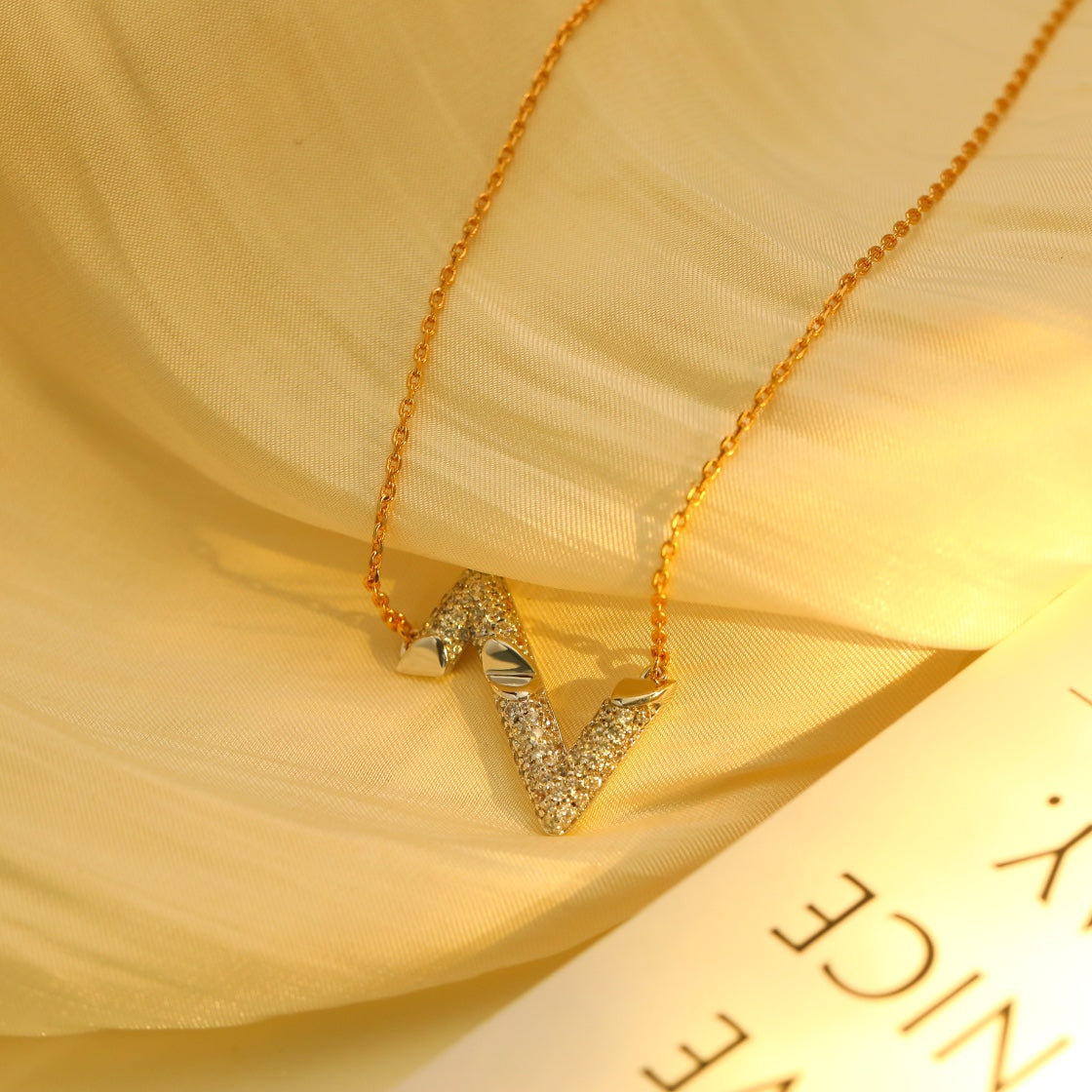 [Rose Jewelrys]VOLT SILVER DIAMOND PEDANT NECKLACE