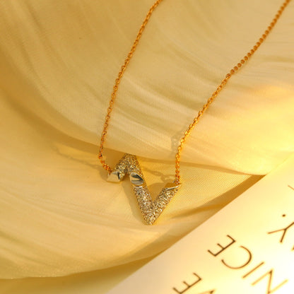 [Rose Jewelrys]VOLT SILVER DIAMOND PEDANT NECKLACE