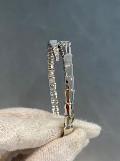 [Rose Jewelrys]SERPENTI BRACELET DIAMONDS SILVER