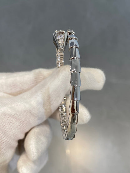 [Rose Jewelrys]SERPENTI BRACELET DIAMONDS SILVER