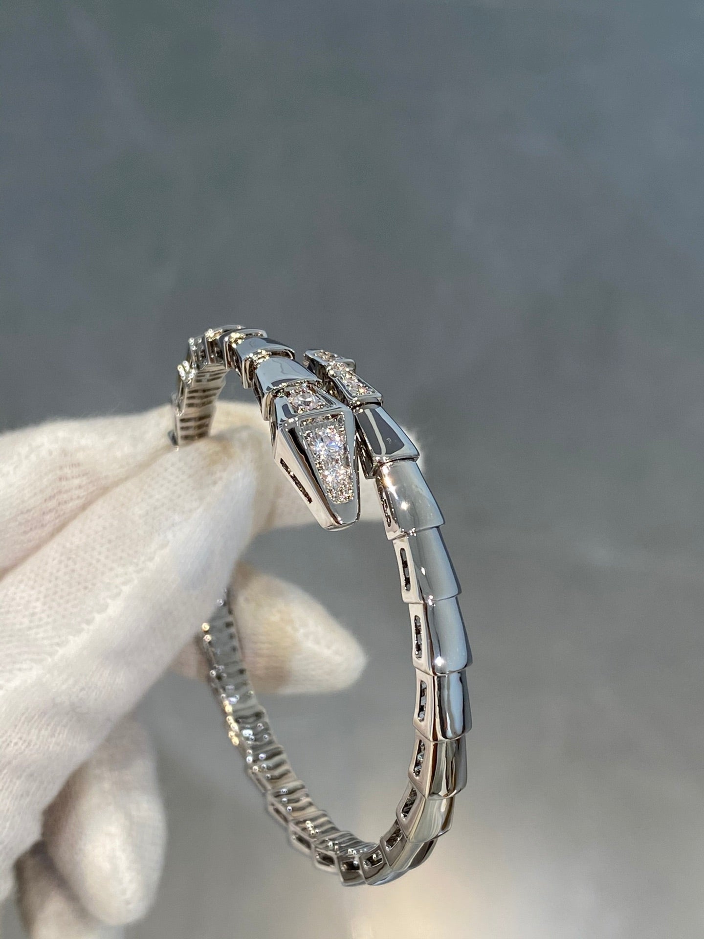 [Rose Jewelrys]SERPENTI BRACELET DIAMONDS SILVER