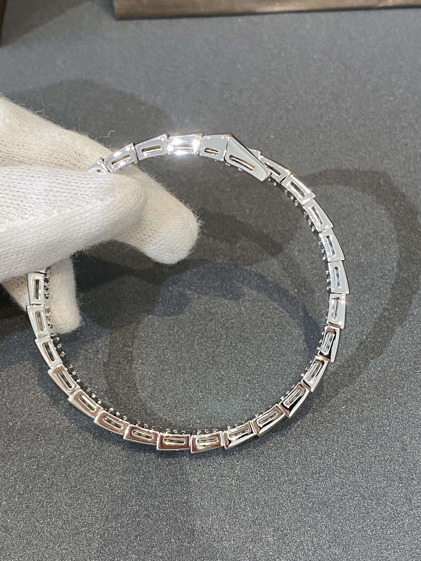 [Rose Jewelrys]SERPENTI BRACELET DIAMONDS SILVER