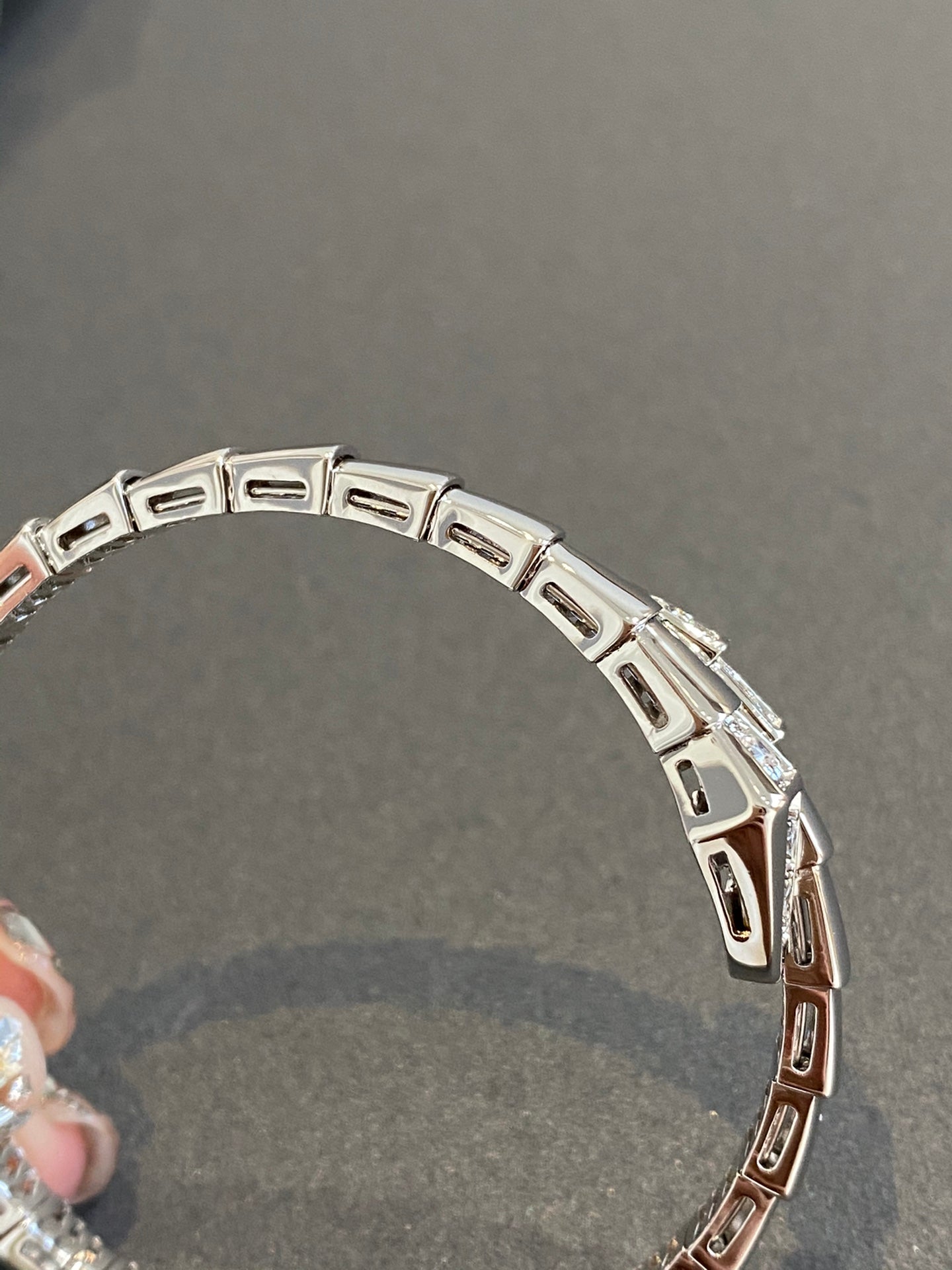 [Rose Jewelrys]SERPENTI BRACELET DIAMONDS SILVER
