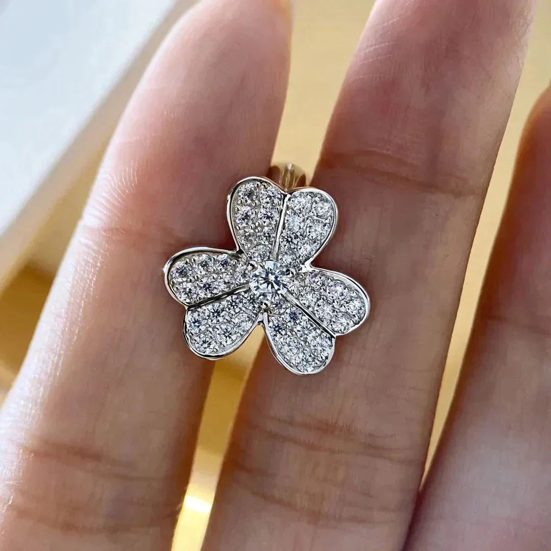 [Rose Jewelrys]CLOVER COMOS DIAMOND EARRINGS SILVER