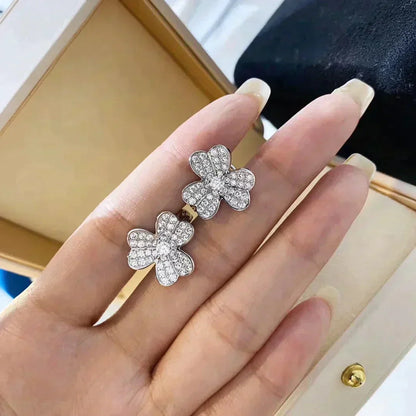 [Rose Jewelrys]CLOVER COMOS DIAMOND EARRINGS SILVER