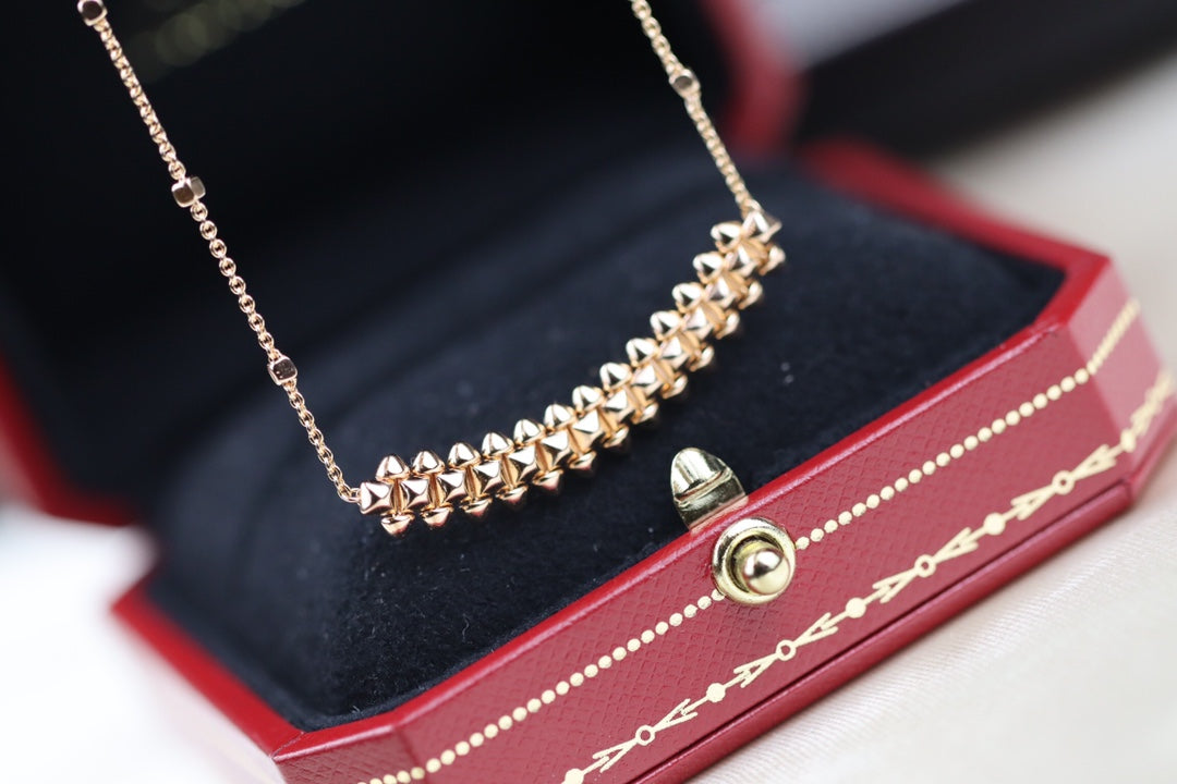 [Rose Jewelrys]CLASH PINK GOLD NECKLACE