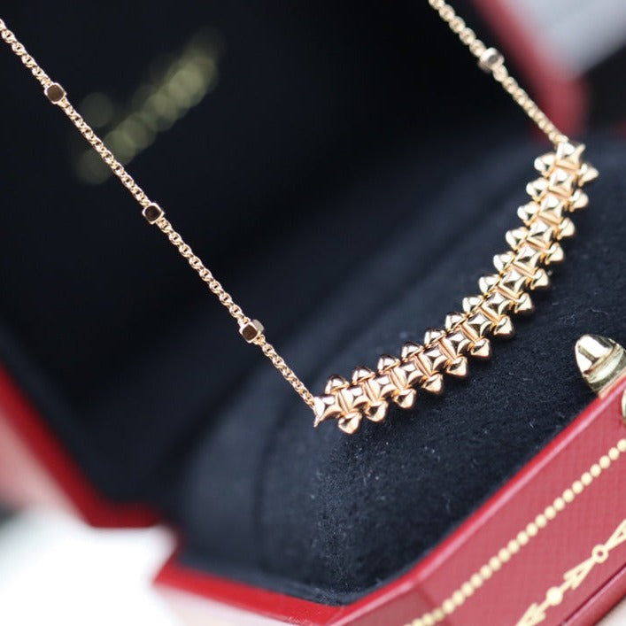 [Rose Jewelrys]CLASH PINK GOLD NECKLACE