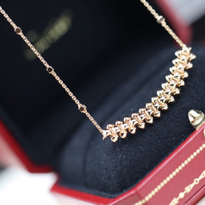 [Rose Jewelrys]CLASH PINK GOLD NECKLACE