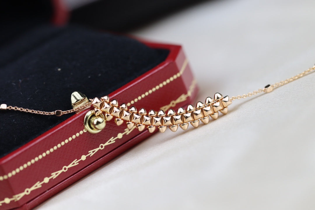 [Rose Jewelrys]CLASH PINK GOLD NECKLACE