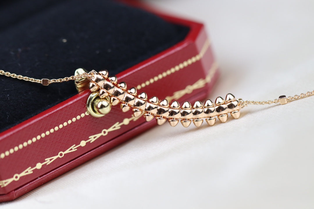 [Rose Jewelrys]CLASH PINK GOLD NECKLACE