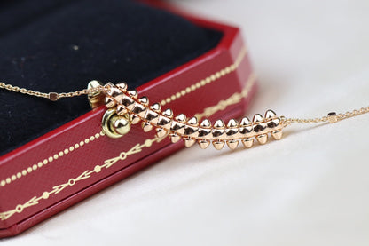 [Rose Jewelrys]CLASH PINK GOLD NECKLACE