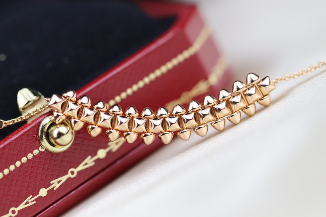 [Rose Jewelrys]CLASH PINK GOLD NECKLACE