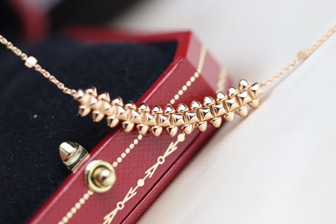 [Rose Jewelrys]CLASH PINK GOLD NECKLACE
