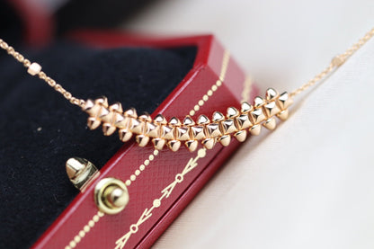 [Rose Jewelrys]CLASH PINK GOLD NECKLACE