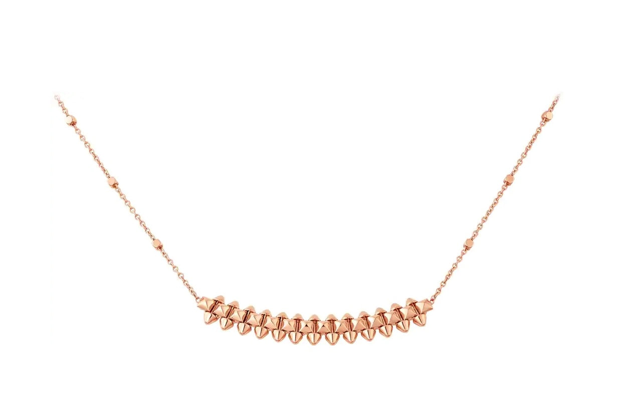 [Rose Jewelrys]CLASH PINK GOLD NECKLACE