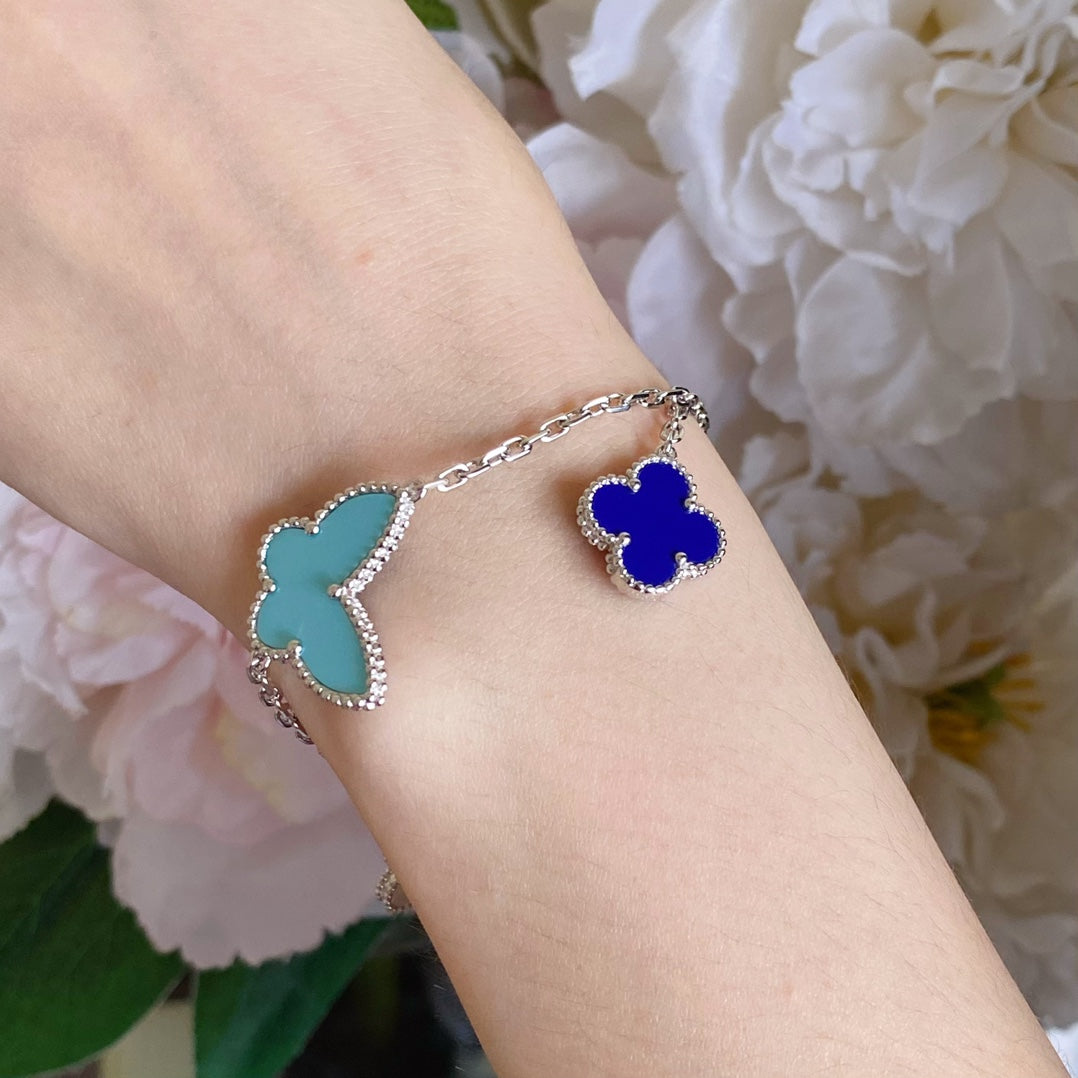 [Rose Jewelrys]LUCKY SPRING SILVER BRACELET 4 MOTIF