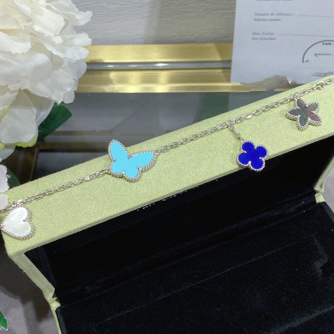 [Rose Jewelrys]LUCKY SPRING SILVER BRACELET 4 MOTIF
