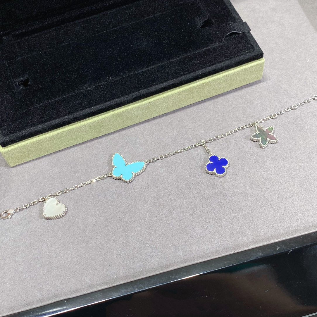 [Rose Jewelrys]LUCKY SPRING SILVER BRACELET 4 MOTIF