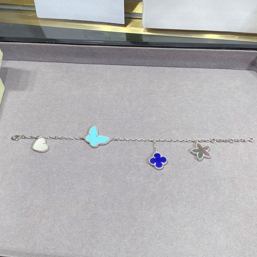 [Rose Jewelrys]LUCKY SPRING SILVER BRACELET 4 MOTIF