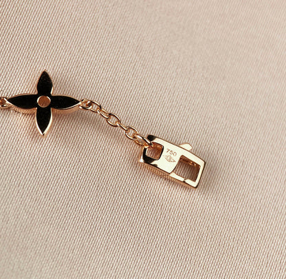 [Rose Jewelrys]STAR AND SUN 7 MOTIFS GOLD BRACELET