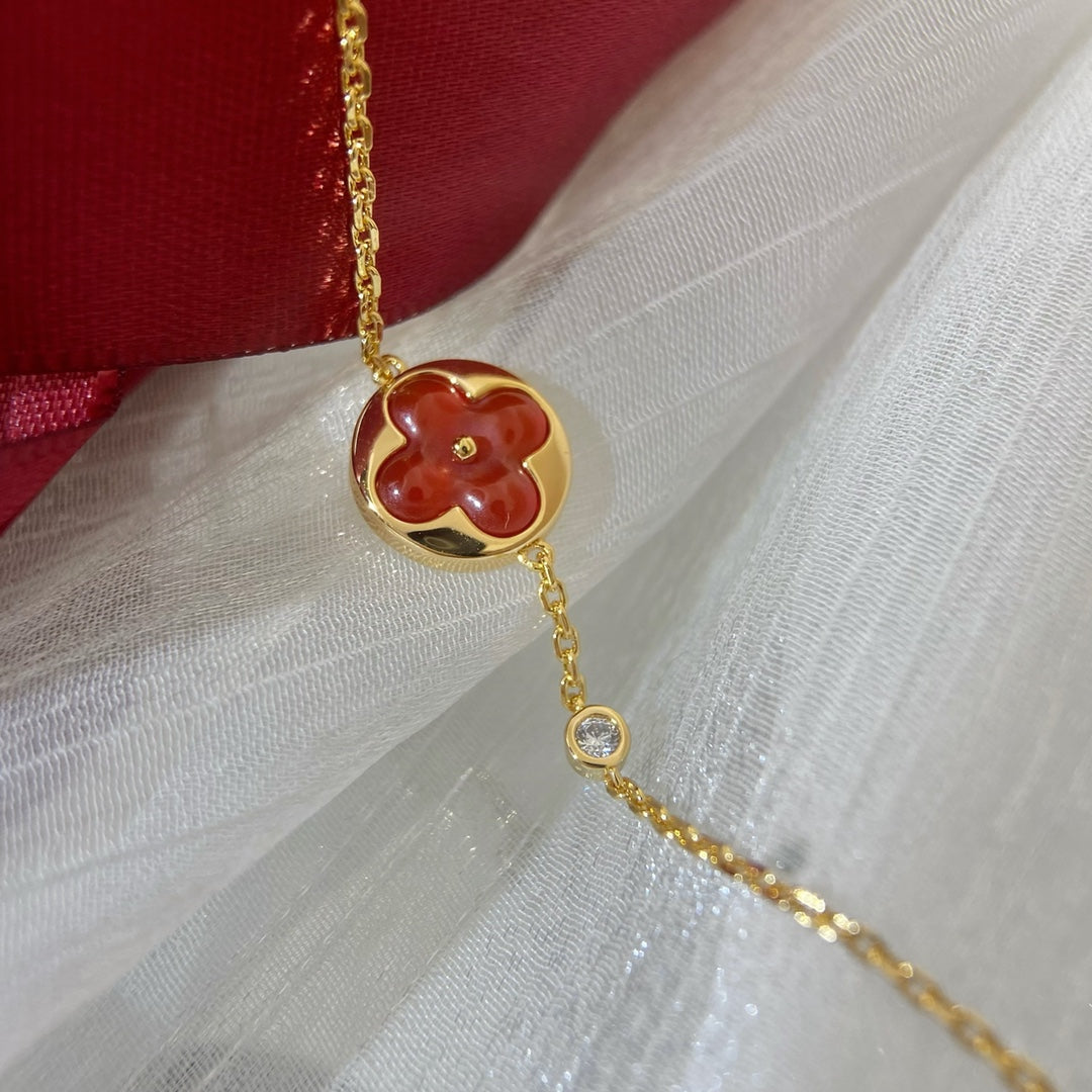 [Rose Jewelrys]SUN PEDANT CARNELIAN BRACELET