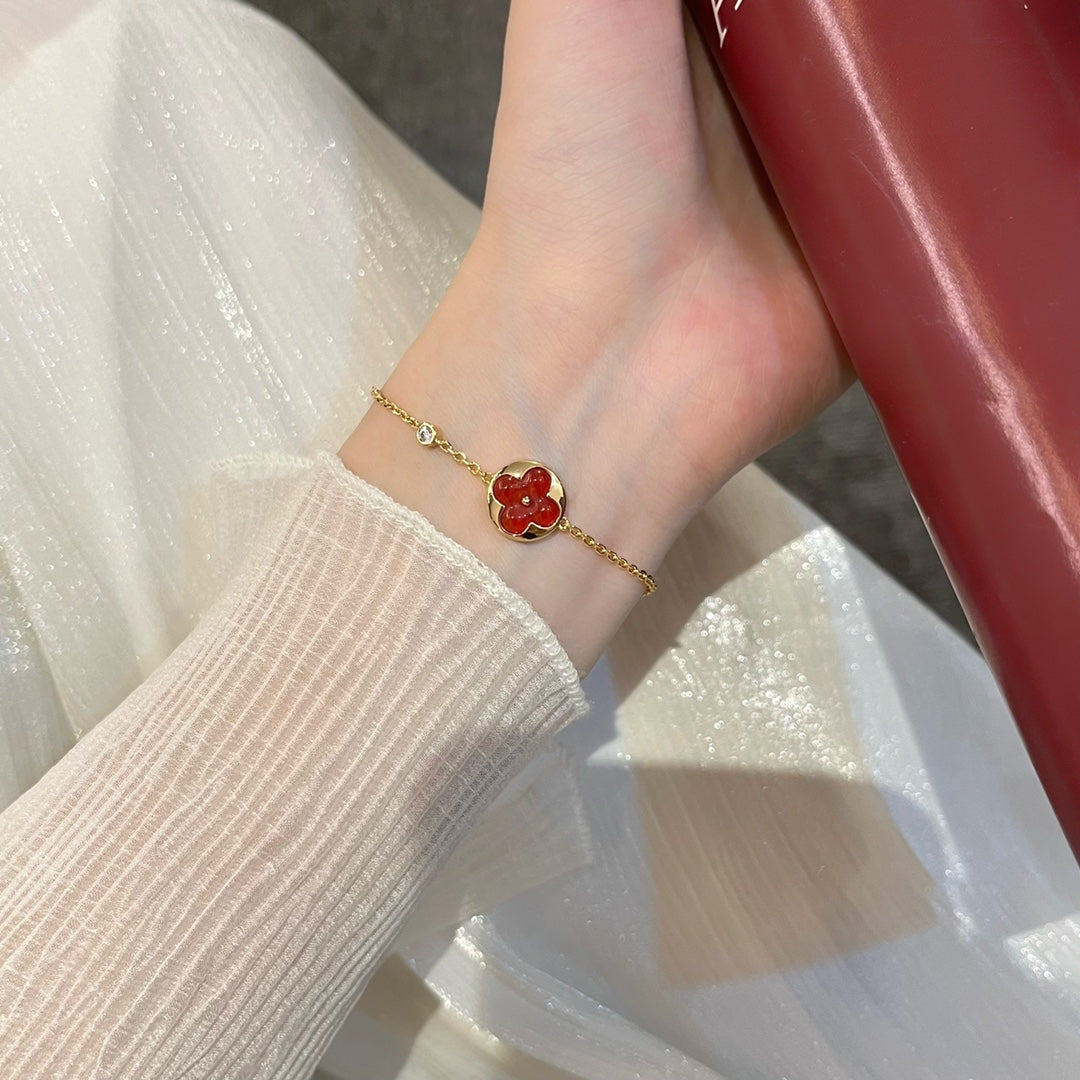 [Rose Jewelrys]SUN PEDANT CARNELIAN BRACELET