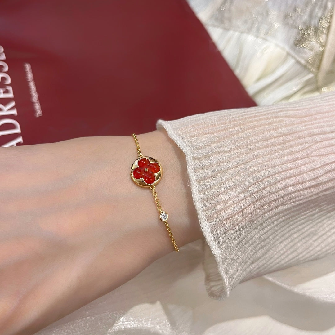[Rose Jewelrys]SUN PEDANT CARNELIAN BRACELET