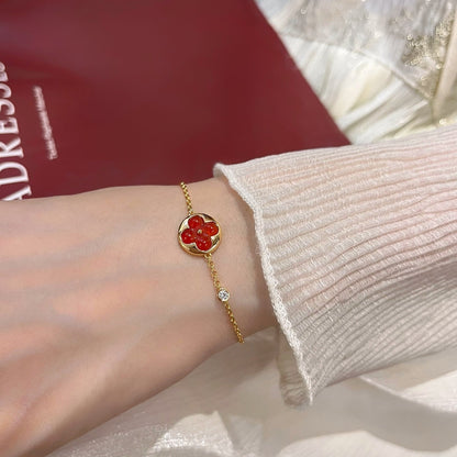 [Rose Jewelrys]SUN PEDANT CARNELIAN BRACELET