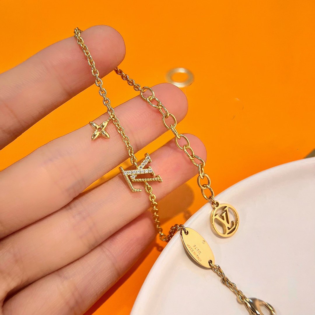 [Rose Jewelrys] LOGO STAR MOTIF GOLD BRACELET