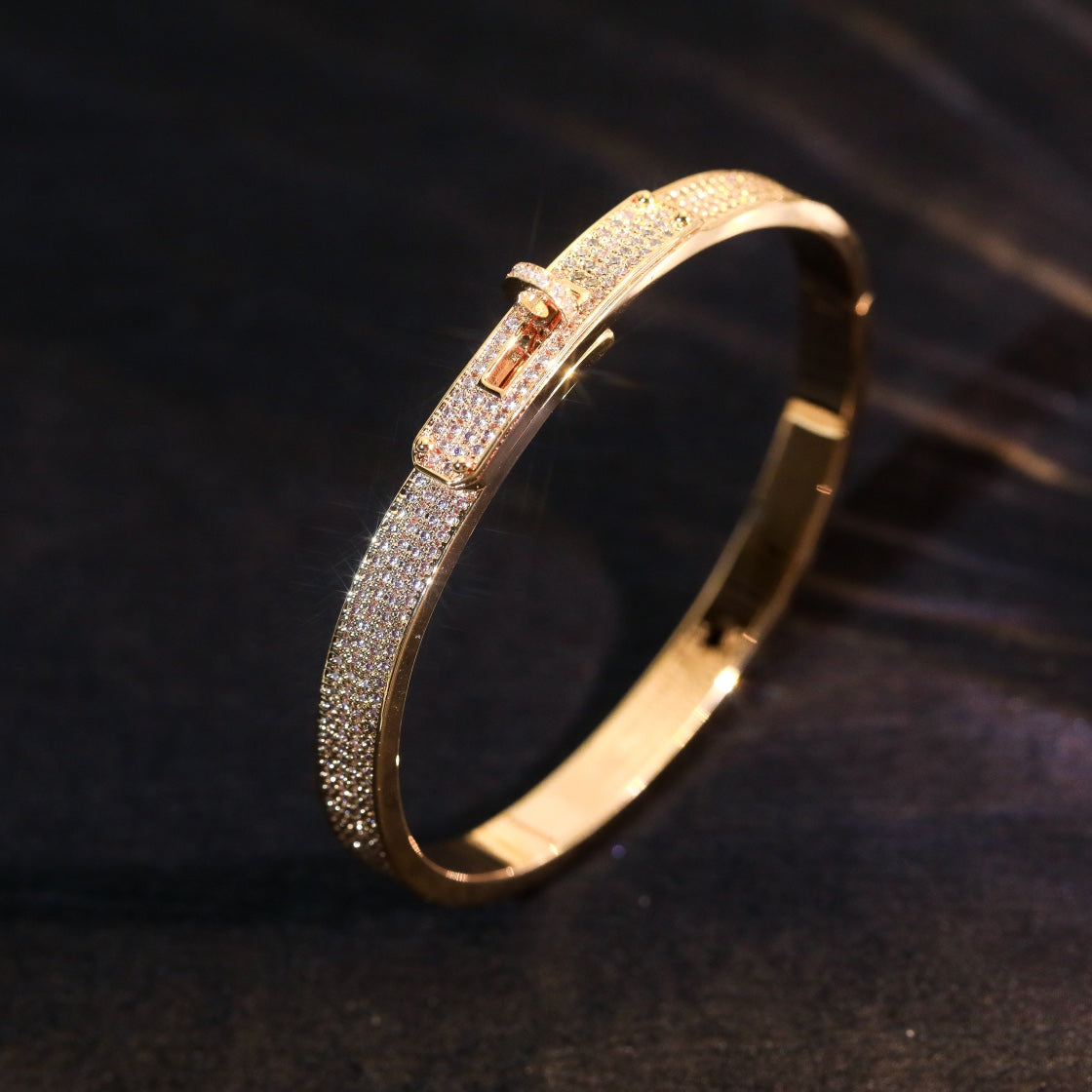 []KELLY BRACELET DIAMOND PAVED