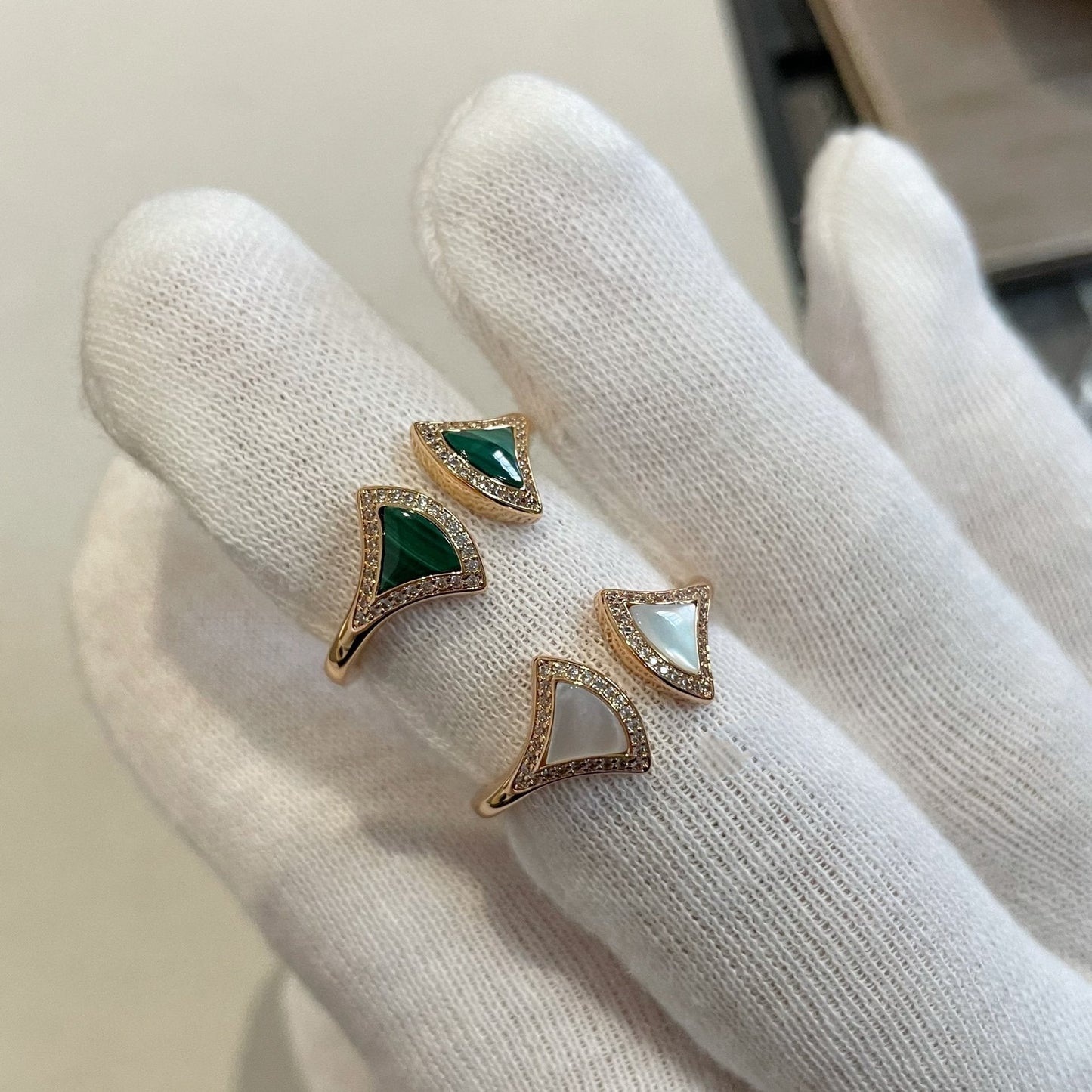 [Rose Jewelrys]DREAM MOP DIAMOND OPEN RING