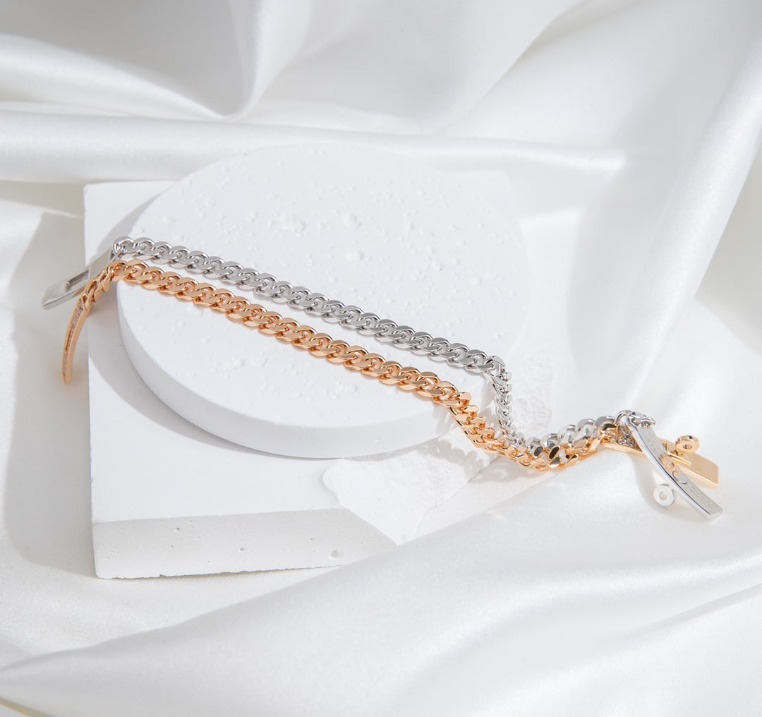 [Rose Jewelrys]KELLY CHAIN SILVER DIAMOND BRACELET