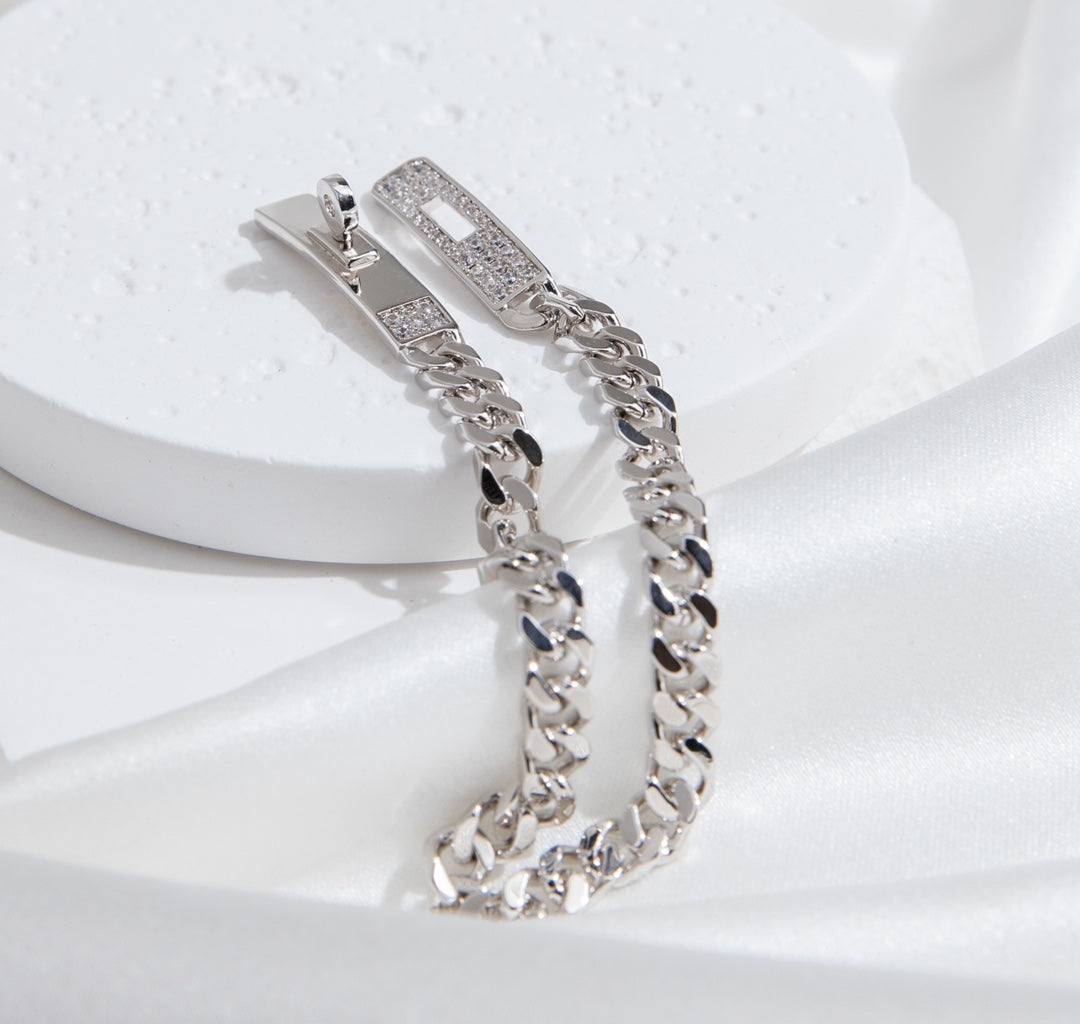 [Rose Jewelrys]KELLY CHAIN SILVER DIAMOND BRACELET