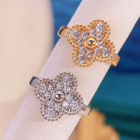 [🌹Rose💎]CLOVER DIAMOND RING