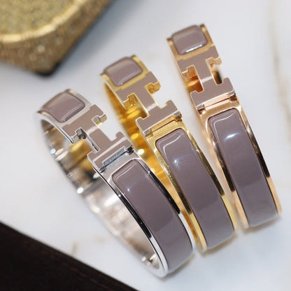 [Rose Jewelrys]H BRACELET 12MM BROWN