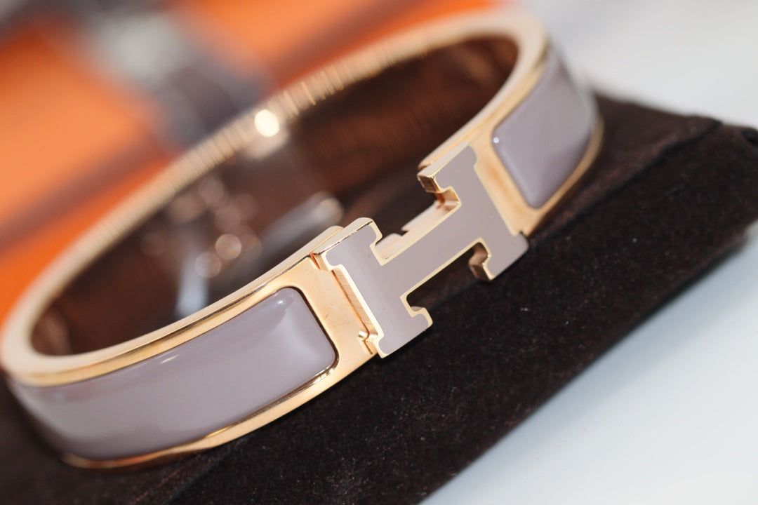 [Rose Jewelrys]H BRACELET 12MM BROWN